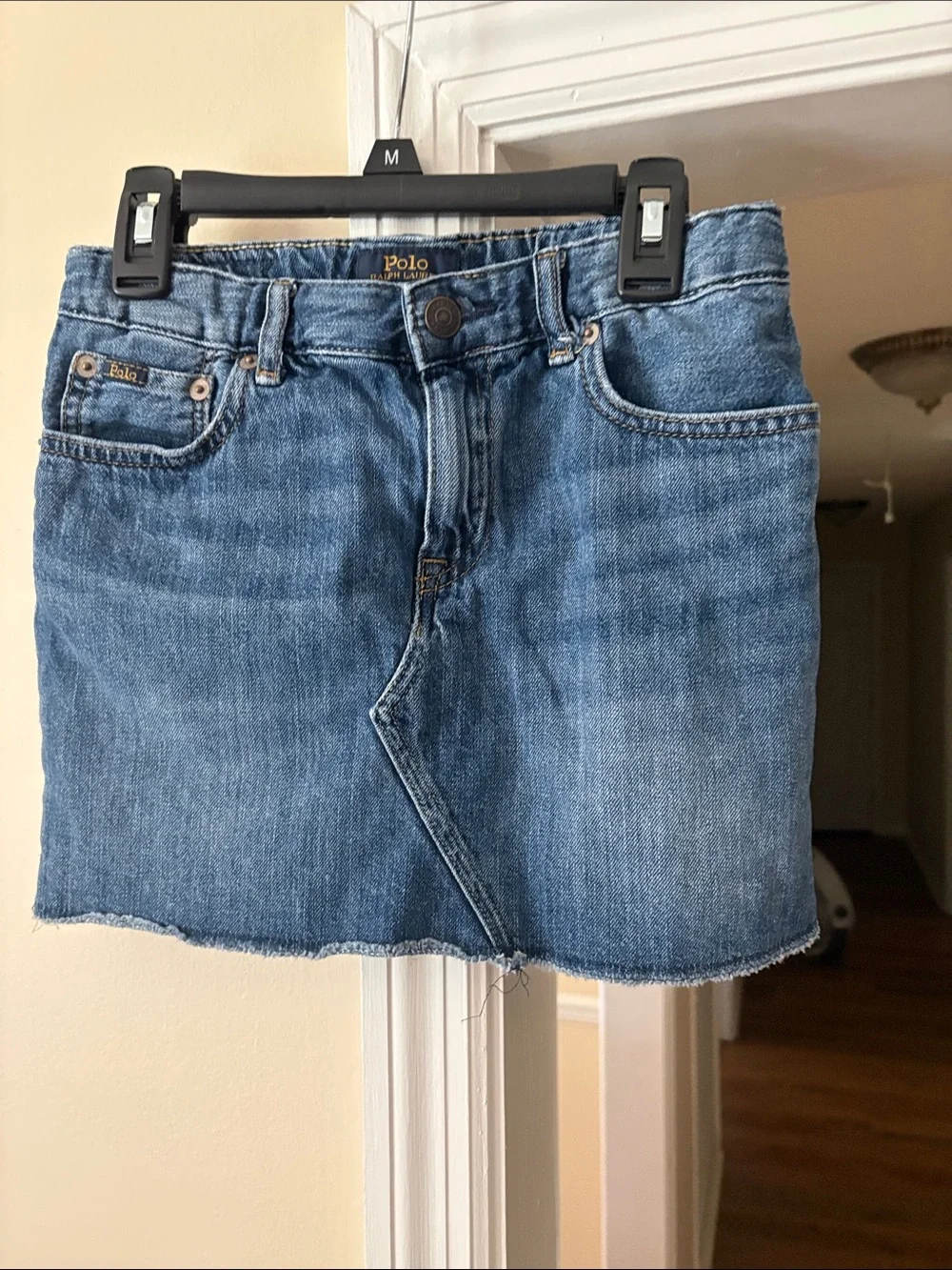 Kid’s Polo by Ralph Lauren Washed Blue Denim Mini Skirt